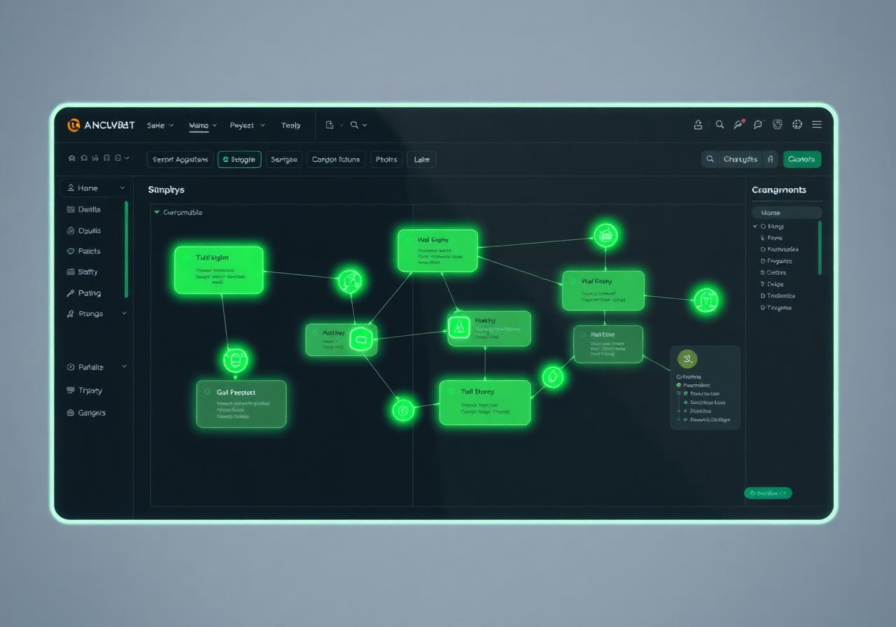 Futuristic AI workflow automation dashboard by Brand Scale