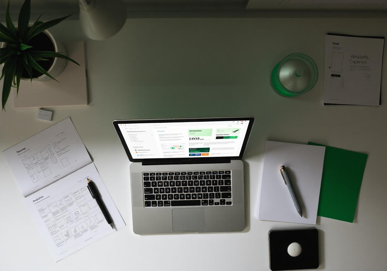 Brand design process workspace