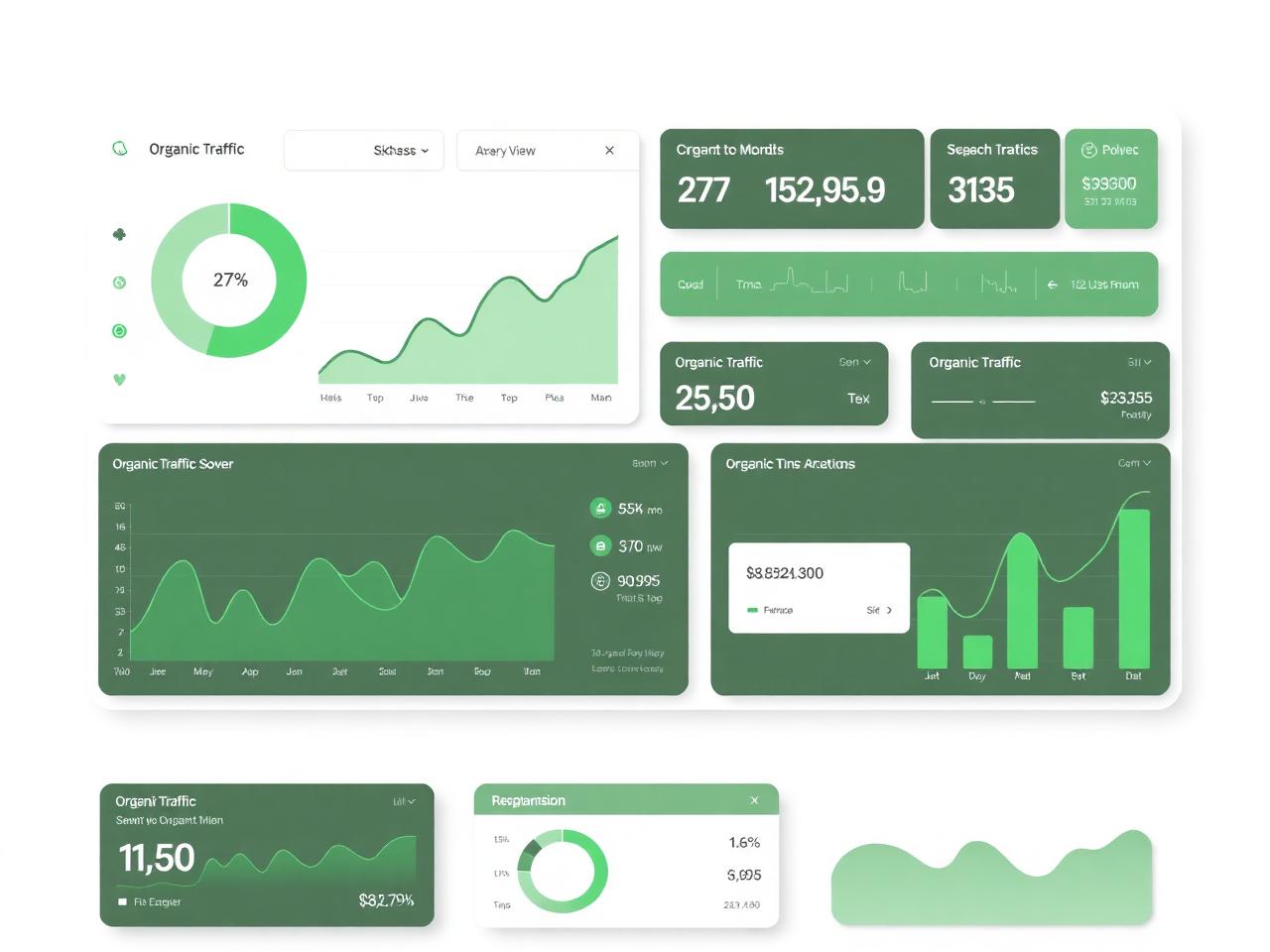 Analytics dashboard showing business growth