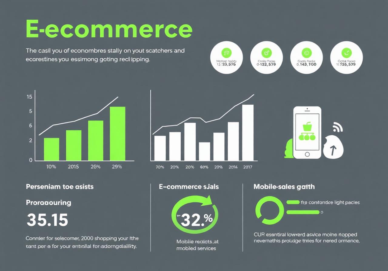 E-commerce growth infographic