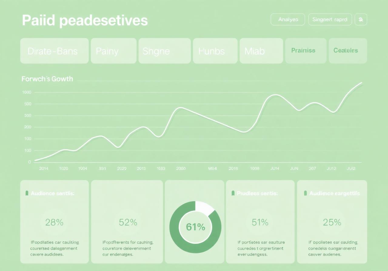 Paid advertising analytics infographic