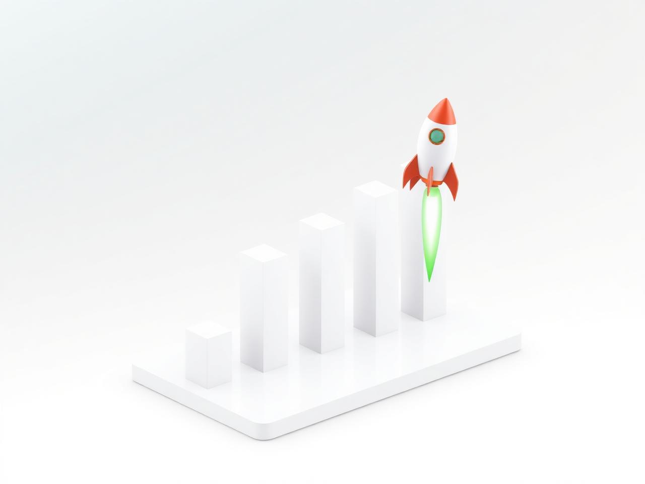 Modern startup growth illustration
