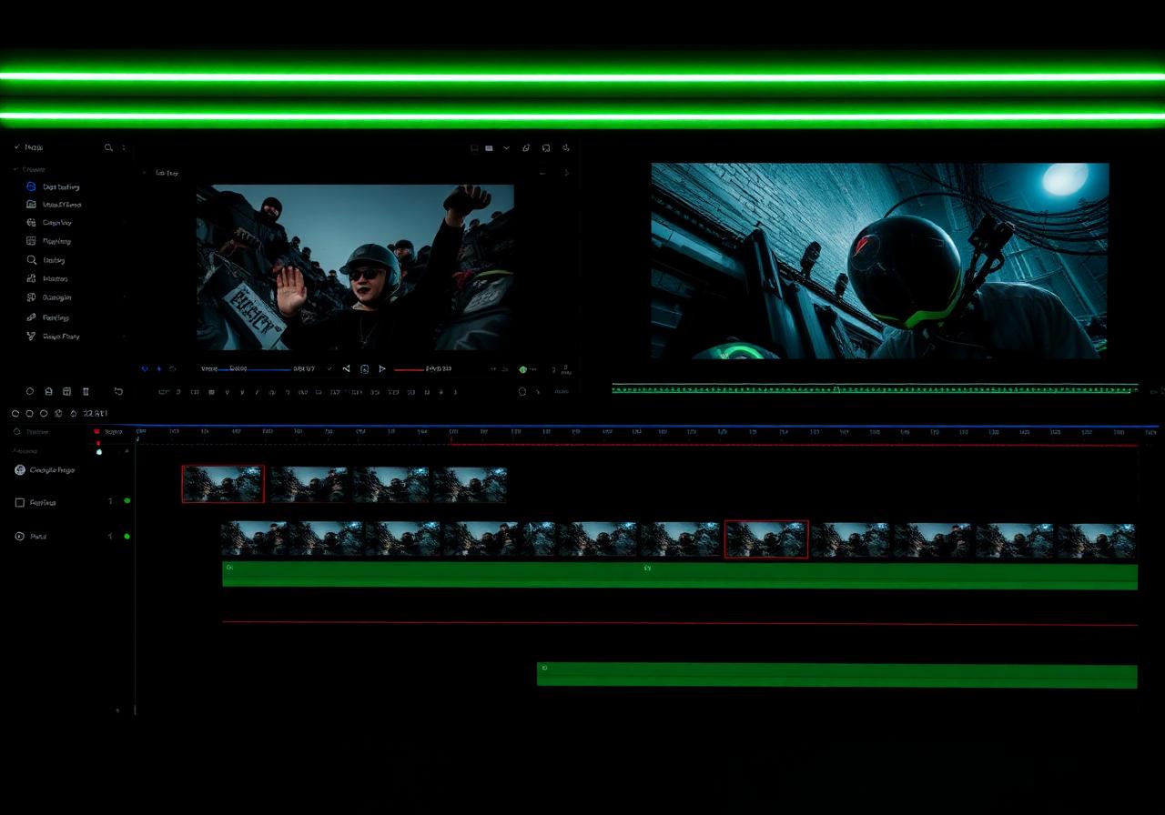 AI-powered video editing timeline by Brand Scale