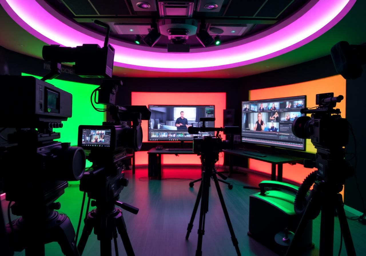 Professional video production studio