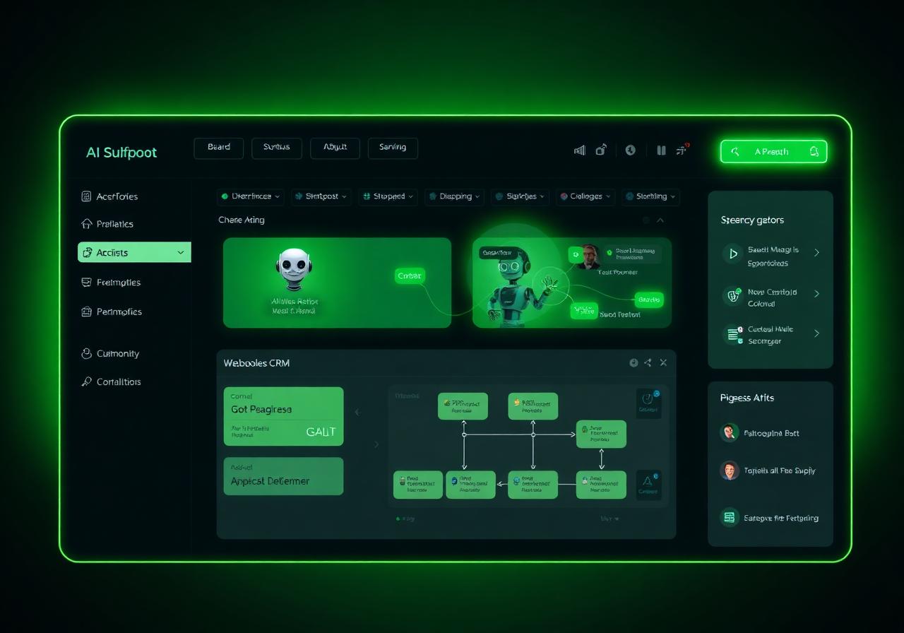 AI-powered website automation dashboard